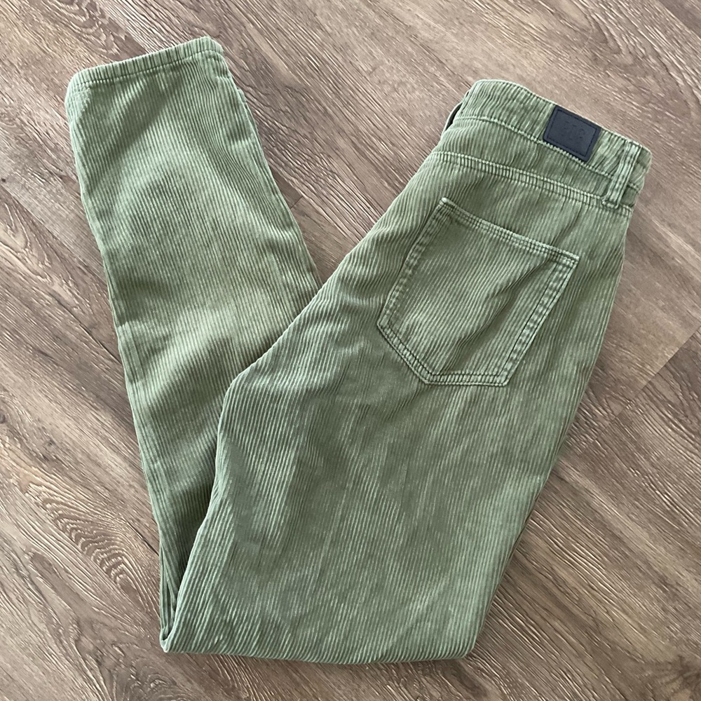 Urban Outfitters BDG Mom High Rise Olive Corduroy Jeans